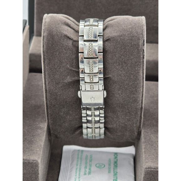 Bulova Ladies\' Classic Crystal Stainless Steel 2-Hand 96L291 NEEDS BATT SEE PICS main image 9